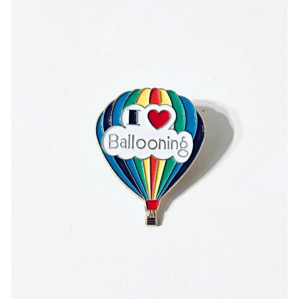I Love Ballooning Hot Air Balloon Pin